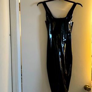 Black midi dress